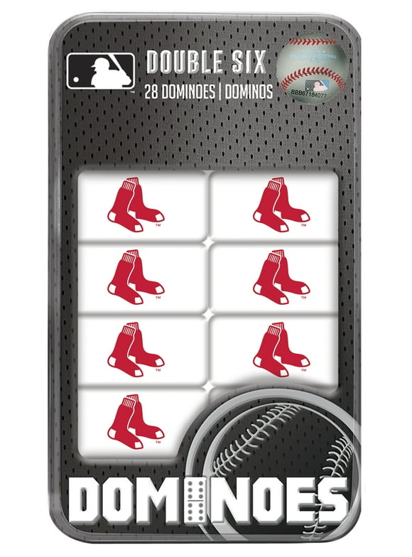 MasterPieces Officially Licensed MLB Boston Red Sox 28 Piece Dominoes Game for Adults