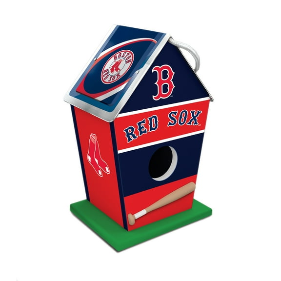 MasterPieces Officially Licensed MLB Boston Red Sox outdoor wood birdhouse!