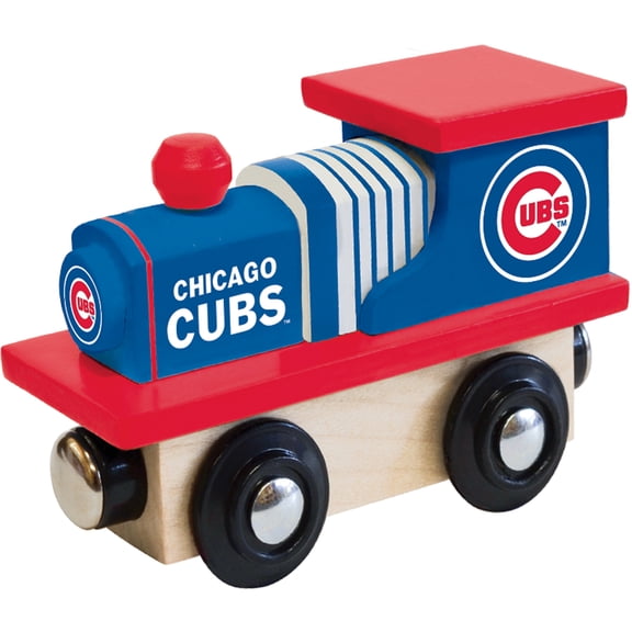 MasterPieces Officially Licensed MLB Chicago Cubs Wooden Toy Train Engine For Kids