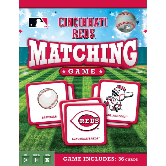 MasterPieces Officially Licensed MLB Cincinnati Reds Matching Game for Kids and Families