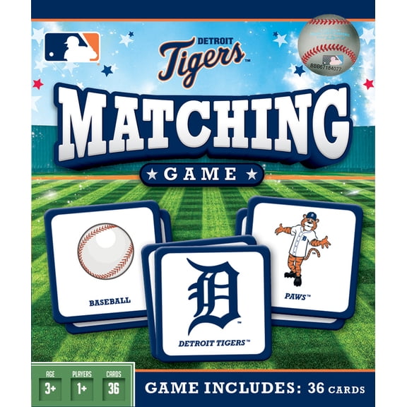 MasterPieces Officially Licensed MLB Detroit Tigers Matching Game for Kids and Families