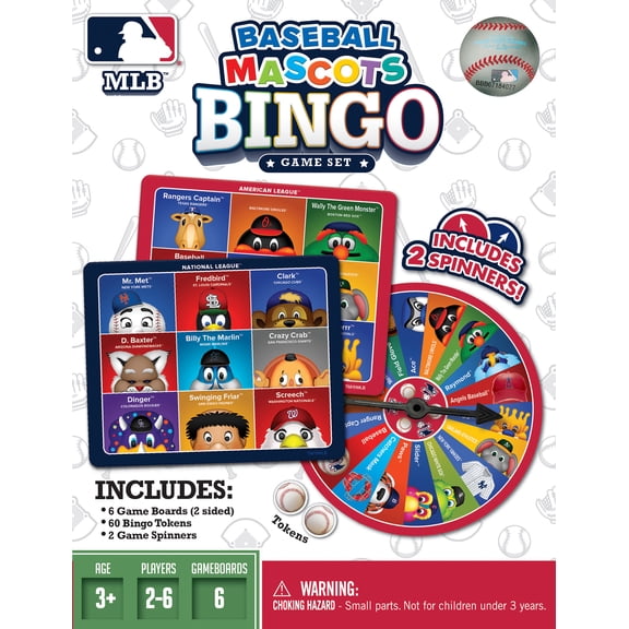 MasterPieces Officially Licensed MLB - Mascots Bingo Game