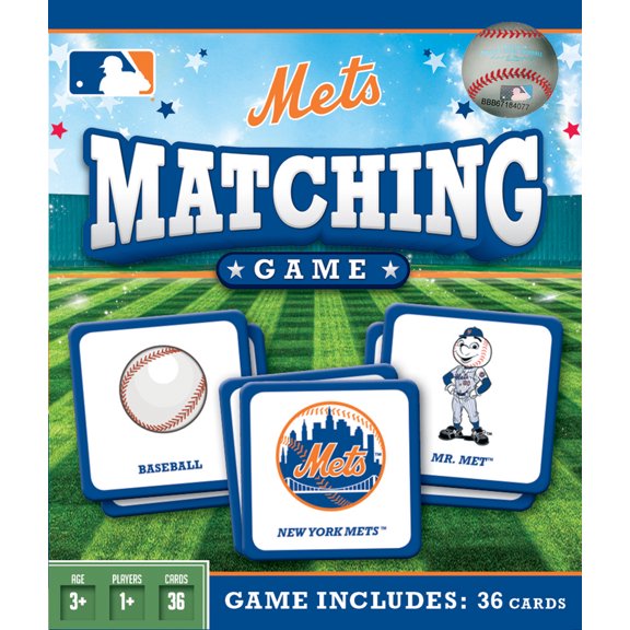 MasterPieces Officially Licensed MLB New York Mets Matching Game for Kids and Families