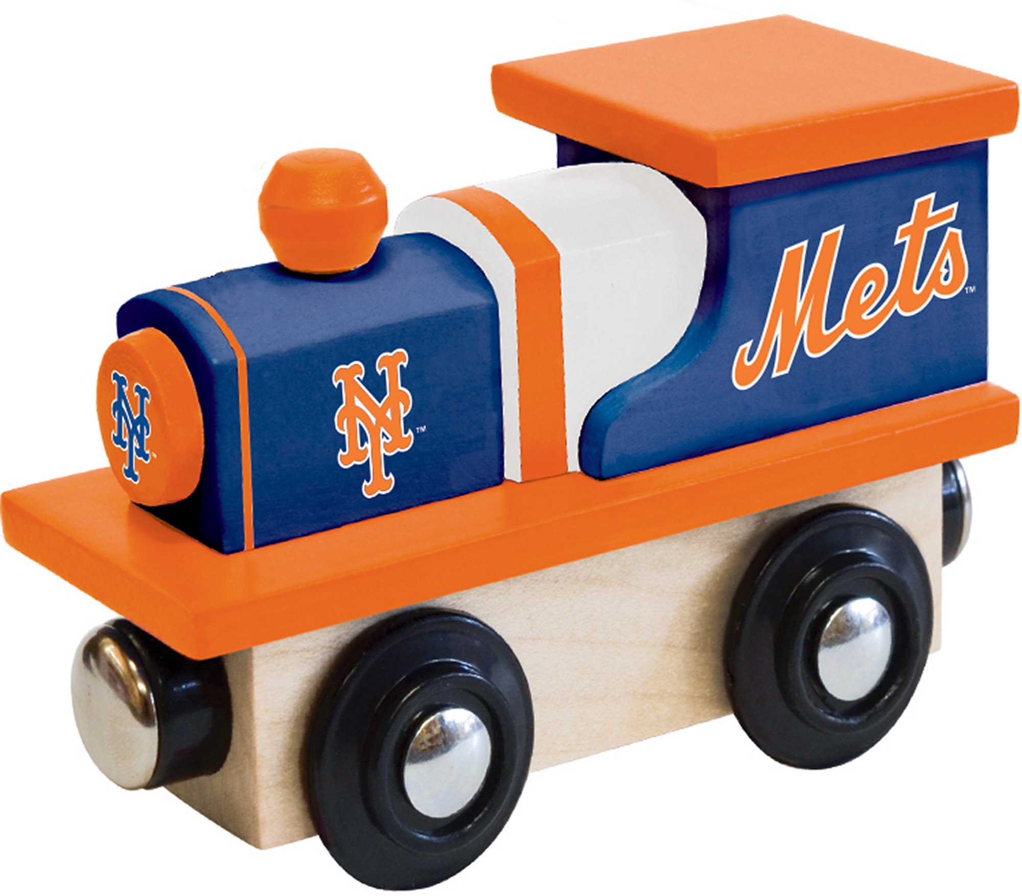 MasterPieces Officially Licensed MLB New York Mets Wooden Toy Train Engine For Kids - image 1 of 5