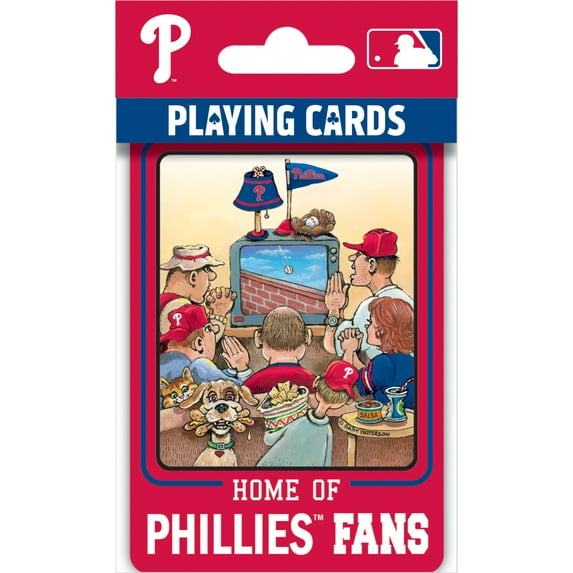 MasterPieces Officially Licensed MLB Philadelphia Phillies Fan Deck Playing Cards - 54 Card Deck