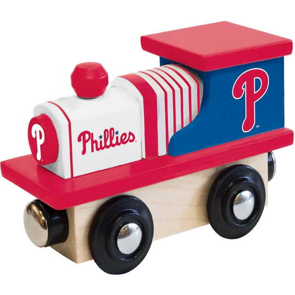 MasterPieces Officially Licensed MLB Philadelphia Phillies Wooden Toy Train Engine