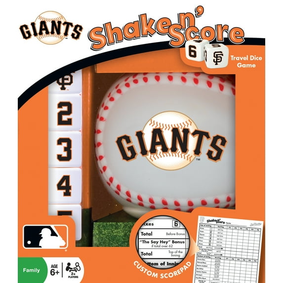 MasterPieces Officially Licensed MLB San Francisco Giants Shake N' Score Dice Game for Age 6 and Up