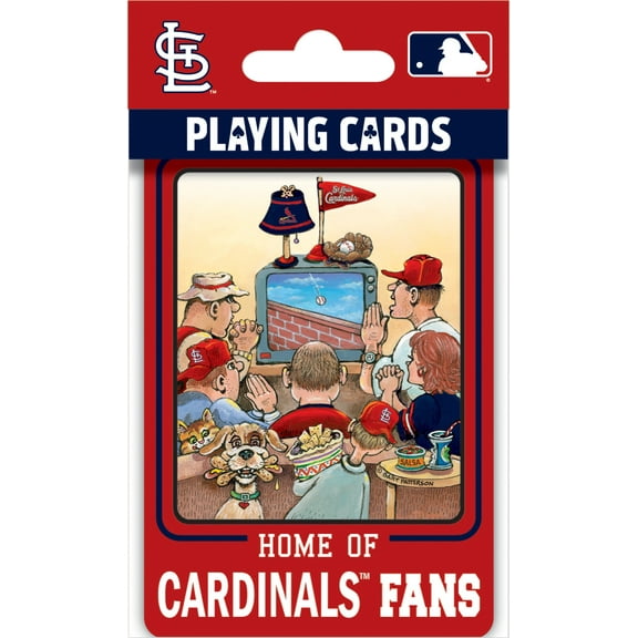 MasterPieces Officially Licensed MLB St. Louis Cardinals Fan Deck Playing Cards - 54 Card Deck