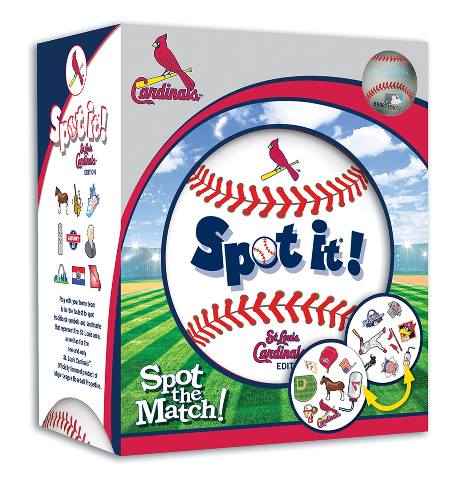 MasterPieces Officially Licensed MLB St. Louis Cardinals Spot It Game for  Kids and Adults 