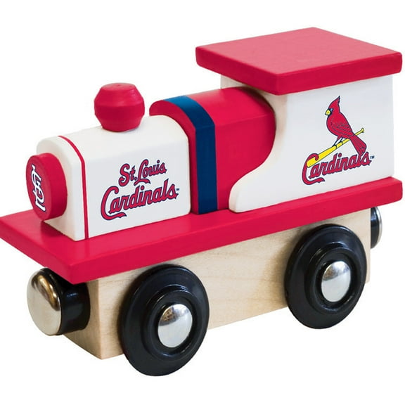 MasterPieces Officially Licensed MLB St. Louis Cardinals Wooden Toy Train Engine For Kids
