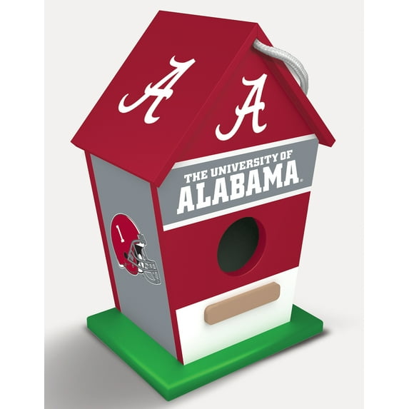 MasterPieces Officially Licensed NCAA Alabama Crimson Tide outdoor wood birdhouse!