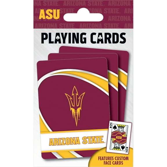 MasterPieces Officially Licensed NCAA Arizona State Sun Devils Playing Cards - 54 Card Deck for Adults