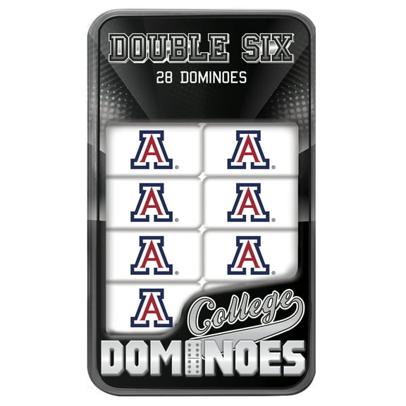 MasterPieces Officially Licensed NCAA Arizona Wildcats 28 Piece Dominoes Game for Adults