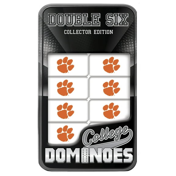 MasterPieces Officially Licensed NCAA Clemson Tigers 28 Piece Dominoes Game for Adults
