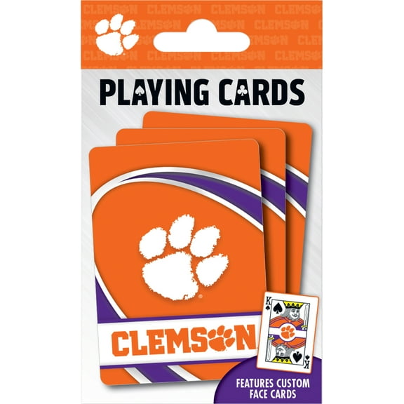 MasterPieces Officially Licensed NCAA Clemson Tigers Playing Cards - 54 Card Deck for Adults