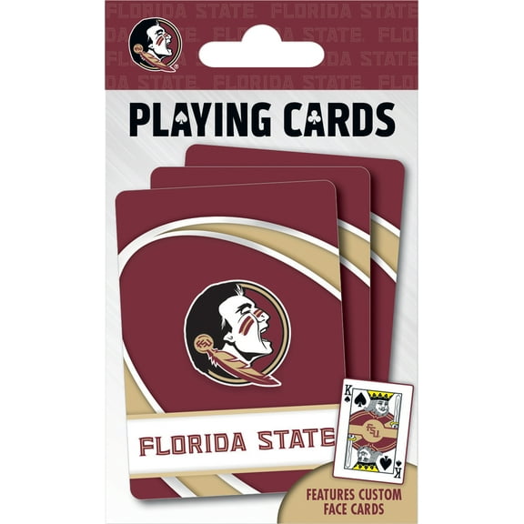 MasterPieces Officially Licensed NCAA Florida State Seminoles Playing Cards - 54 Card Deck for Adults