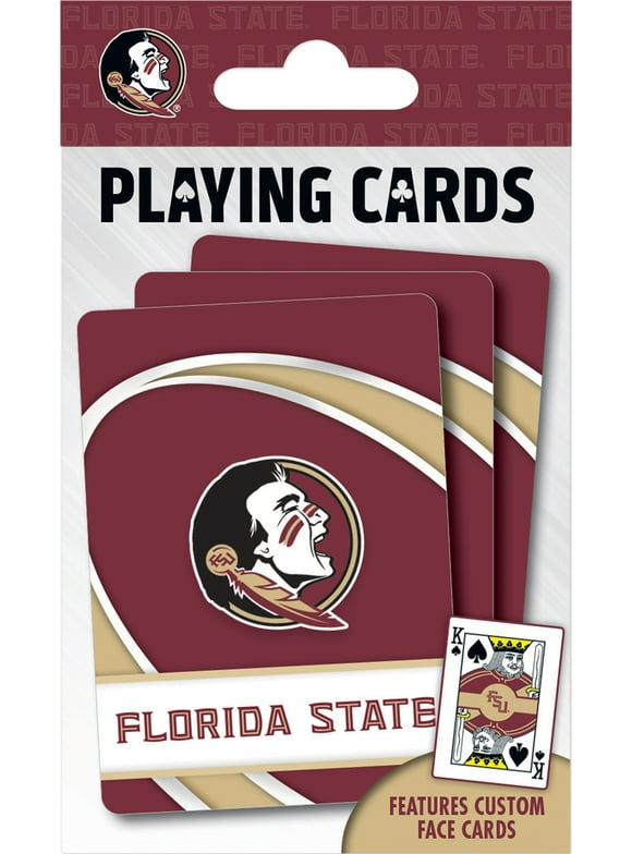 MasterPieces Officially Licensed NCAA Florida State Seminoles Playing Cards - 54 Card Deck for Adults