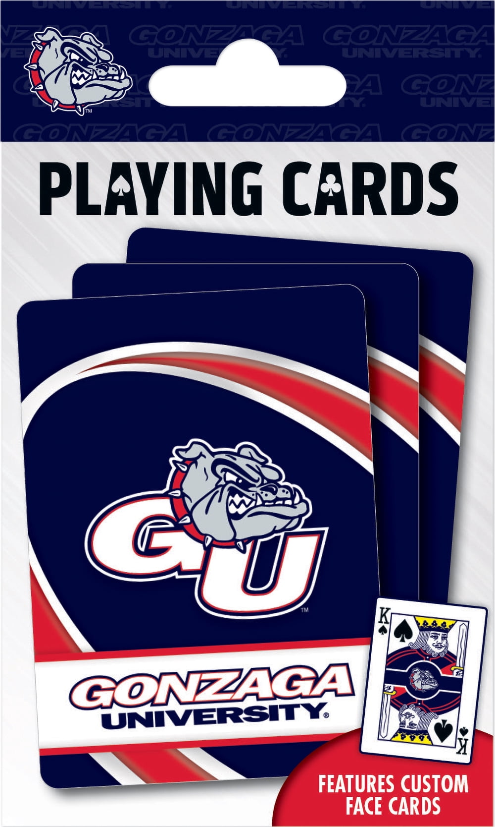 MasterPieces Officially Licensed NCAA Gonzaga Bulldogs Playing Cards ...