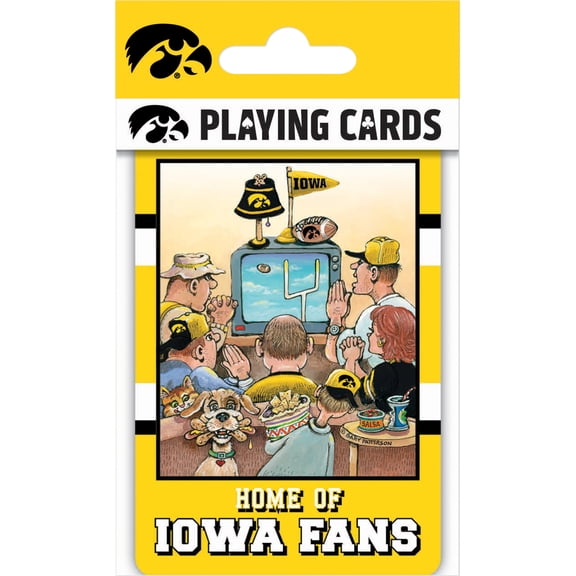 MasterPieces Officially Licensed NCAA Iowa Hawkeyes Fan Deck Playing Cards - 54 Card Deck