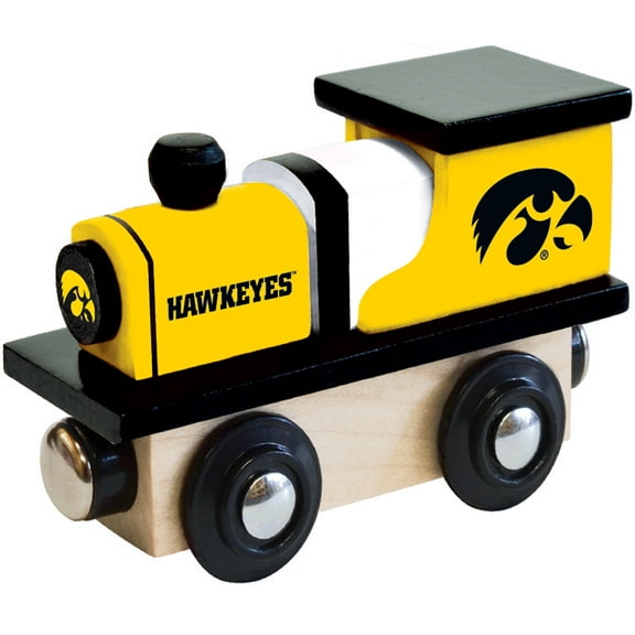 MasterPieces Officially Licensed NCAA Iowa Hawkeyes Wooden Toy Train Engine For Kids
