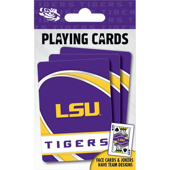 MasterPieces Officially Licensed NCAA LSU Tigers Playing Cards - 54 Card Deck for Adults