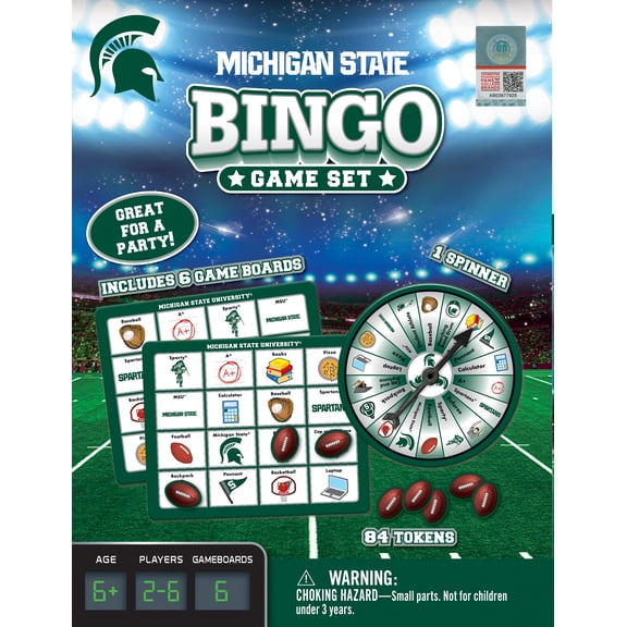 MasterPieces Officially Licensed NCAA - Michigan State Spartans Bingo Game