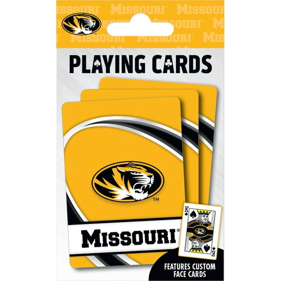 MasterPieces Officially Licensed NCAA Missouri Tigers Playing Cards - 54 Card Deck for Adults