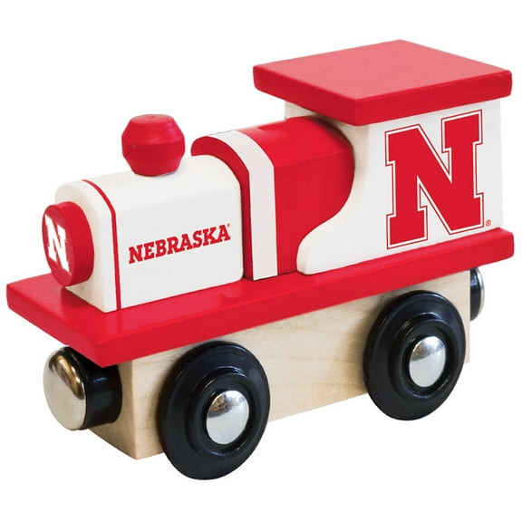 MasterPieces Officially Licensed NCAA Nebraska Cornhuskers Wooden Toy Train Engine For Kids