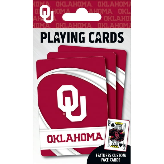 MasterPieces Officially Licensed NCAA Oklahoma Sooners Playing Cards - 54 Card Deck for Adults