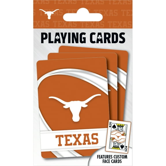 MasterPieces Officially Licensed NCAA Texas Longhorns Playing Cards - 54 Card Deck for Adults