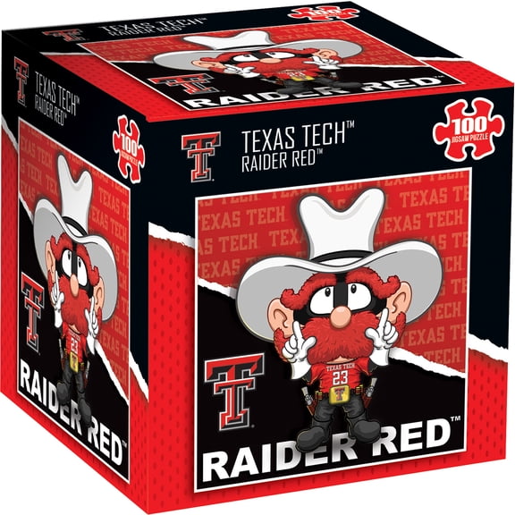 MasterPieces Officially Licensed NCAA - Texas Tech Red Raiders Mascot 100 Piece Jigsaw Puzzle