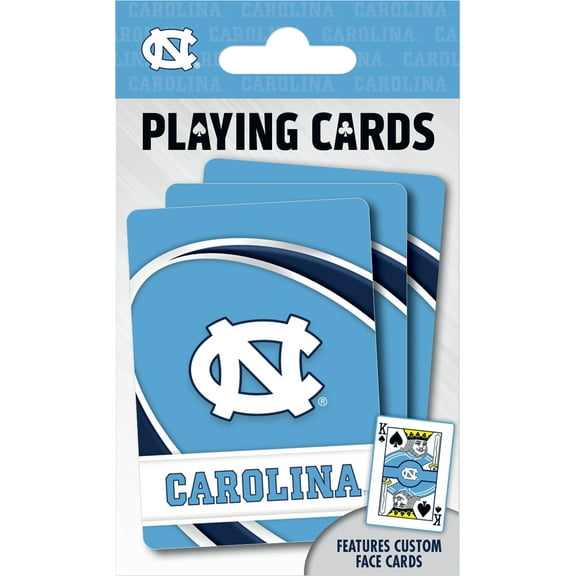 MasterPieces Officially Licensed NCAA UNC Tar Heels Playing Cards - 54 Card Deck for Adults