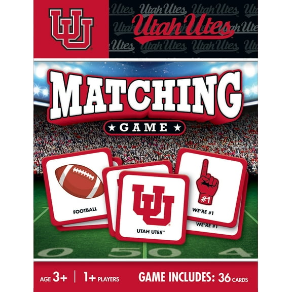 MasterPieces Officially Licensed NCAA Utah Utes Matching Game for Kids and Families