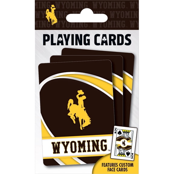 MasterPieces Officially Licensed NCAA Wyoming Cowboys Playing Cards - 54 Card Deck for Adults