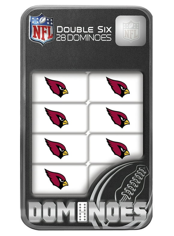 MasterPieces Officially Licensed NFL Arizona Cardinals 28 Piece Dominoes Game for Adults