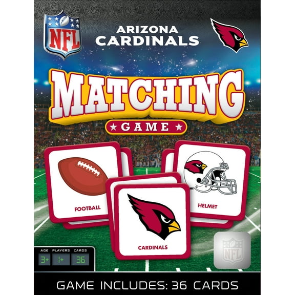 MasterPieces Officially Licensed NFL Arizona Cardinals Matching Game for Kids and Families