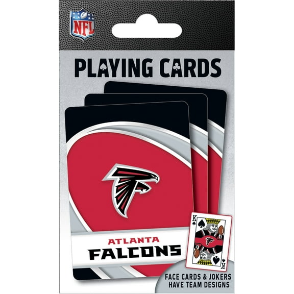 MasterPieces Officially Licensed NFL Atlanta Falcons Playing Cards - 54 Card Deck for Adults