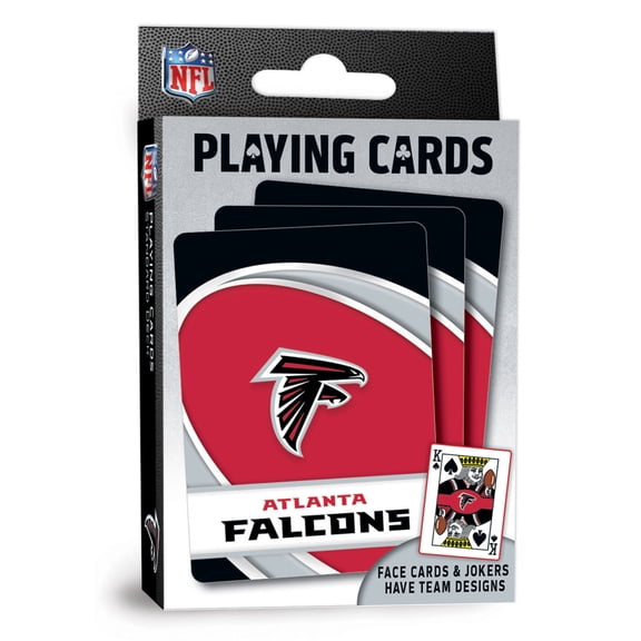 MasterPieces Officially Licensed NFL Atlanta Falcons Playing Cards - 54 Card Deck for Adults