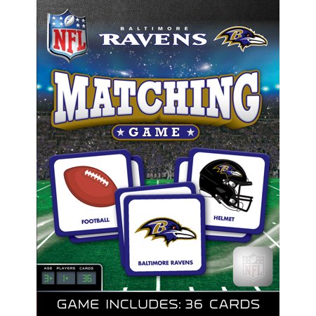 MasterPieces Officially Licensed NFL Baltimore Ravens Matching Game for Kids and Families