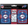 thumbnail image 1 of MasterPieces Officially Licensed NFL Buffalo Bills 2-Pack Playing cards & Dice set for Adults, 1 of 4