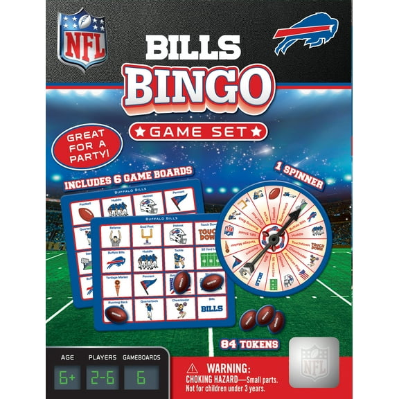 MasterPieces Officially Licensed NFL - Buffalo Bills Bingo Game