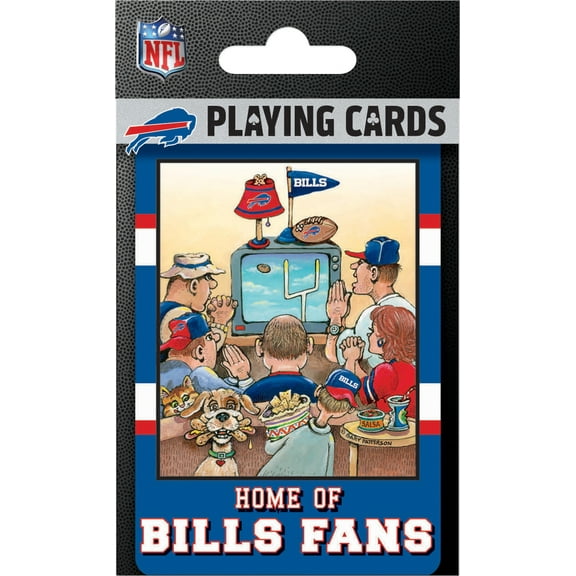 MasterPieces Officially Licensed NFL Buffalo Bills Fan Deck Playing Cards - 54 Card Deck