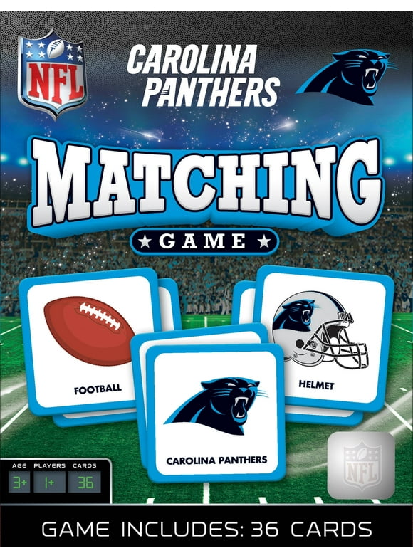 MasterPieces Officially Licensed NFL Carolina Panthers Matching Game for Kids and Families