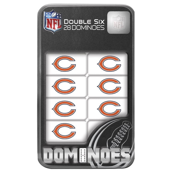 MasterPieces Officially Licensed NFL Chicago Bears 28 Piece Dominoes Game for Adults