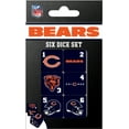 thumbnail image 1 of MasterPieces Officially Licensed NFL Chicago Bears - 6 Piece D6 Gaming Dice Set Ages 6 and Up, 1 of 3