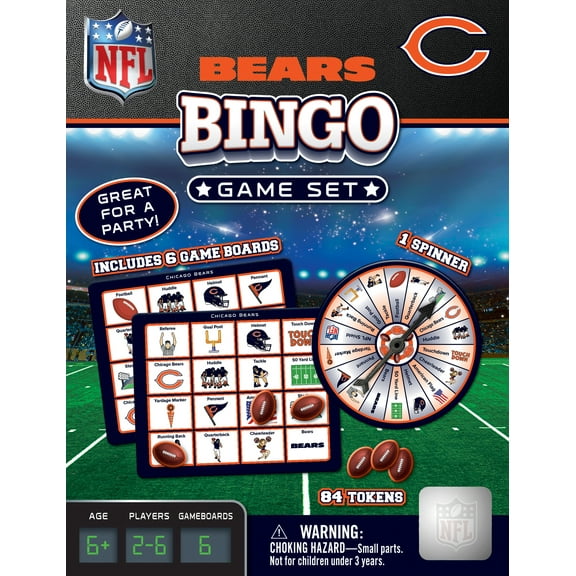 MasterPieces Officially Licensed NFL - Chicago Bears Bingo Game