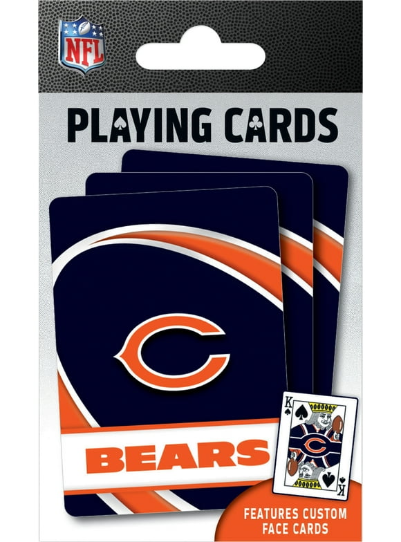 MasterPieces Officially Licensed NFL Chicago Bears Playing Cards - 54 Card Deck for Adults