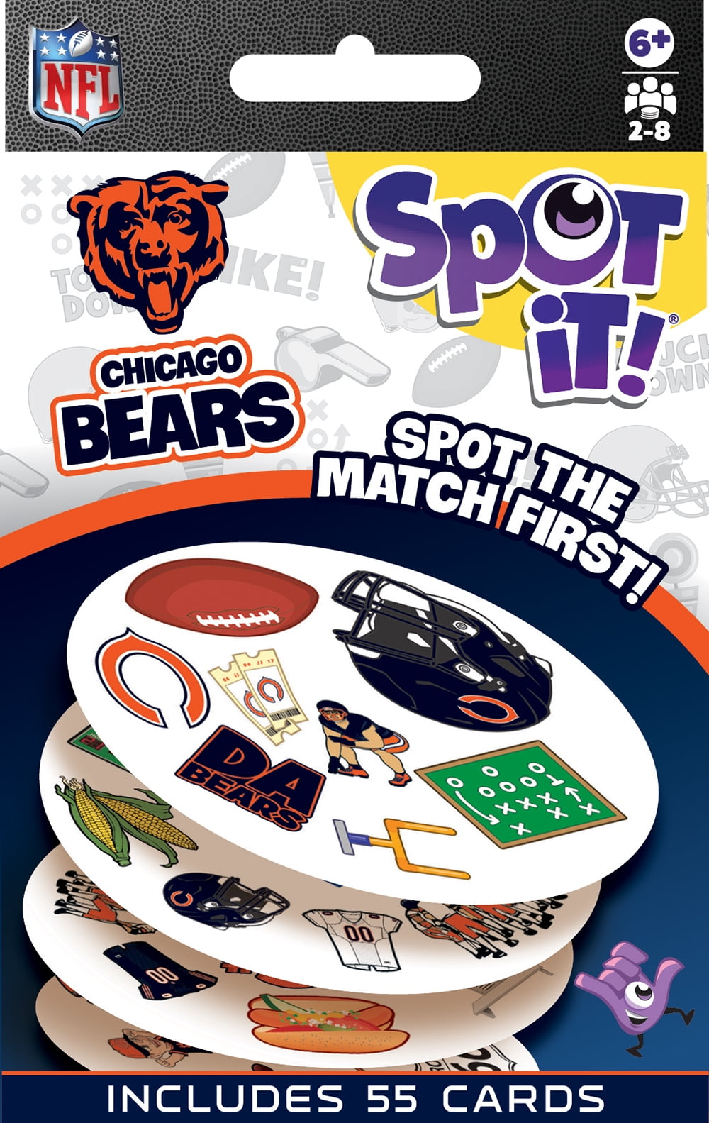 MasterPieces Officially Licensed NFL Chicago Bears Spot It Game for Kids and Adults