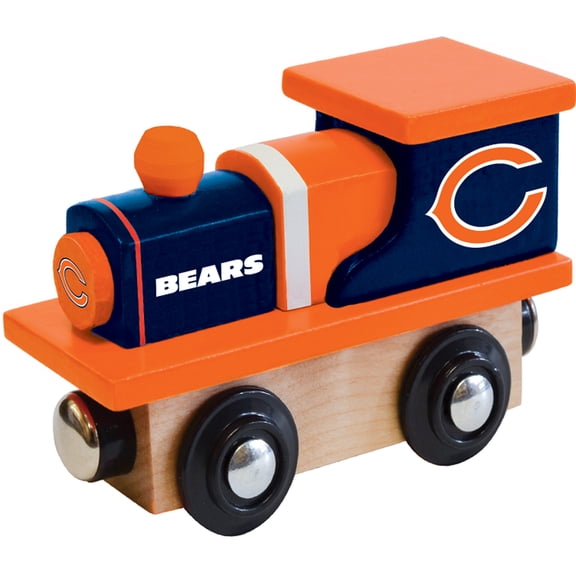 MasterPieces Officially Licensed NFL Chicago Bears Wooden Toy Train Engine For Kids