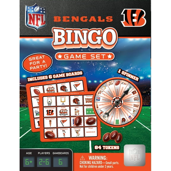 MasterPieces Officially Licensed NFL - Cincinnati Bengals Bingo Game